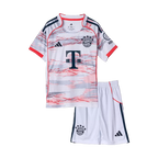 Bayern Munich Away Soccer Jersey Kit 2025/26 Kids(Jersey+Shorts)