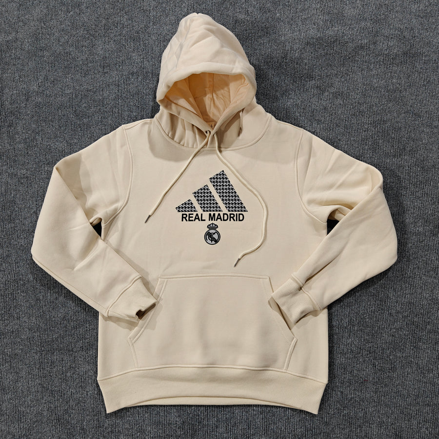 Real Madrid Cream Hoodie