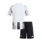 Juventus Home Soccer Jersey Kit 2025/26 Kids(Jersey+Shorts)