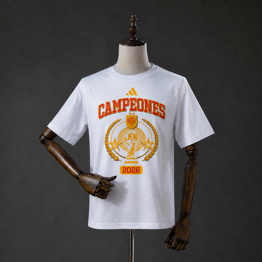 Spain “We Are Champions” Cotton Tshirt