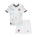 Portugal Away Soccer Jersey Kit 2025 Kids(Jersey+Shorts)