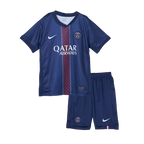 PSG Home Soccer Jersey Kit 2025/26 Kids(Jersey+Shorts)