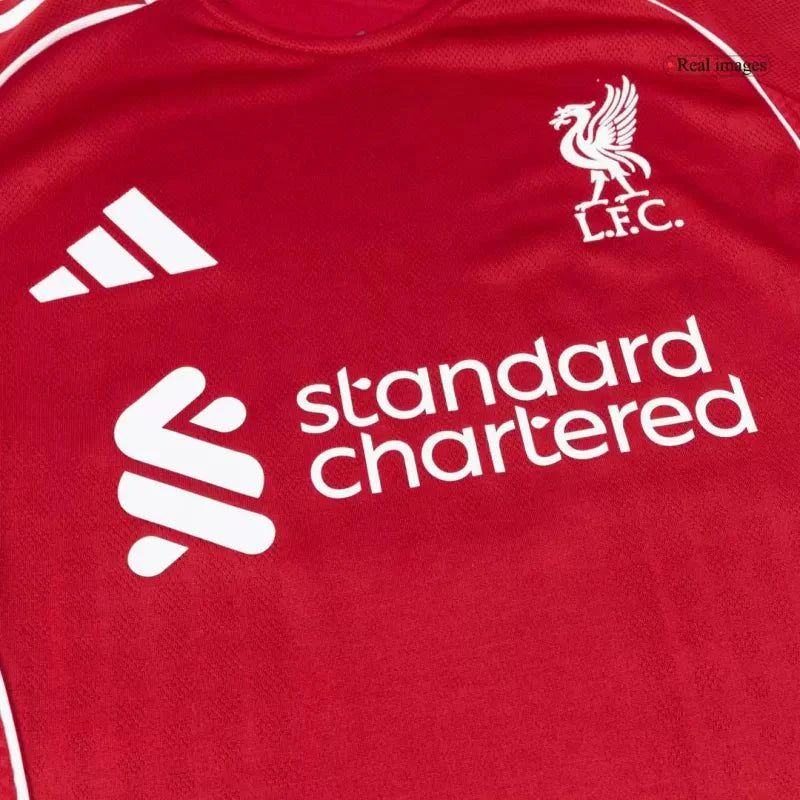 Liverpool Home Custom Player Version Soccer Jersey 2025/26