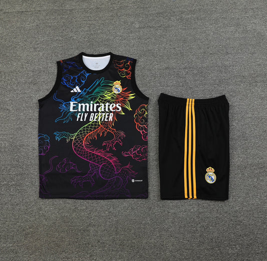 Real Madrid Training Set 2024/25 Black Dragon