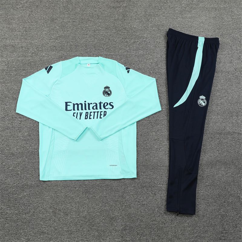 Real Madrid Light Blue Tracksuit 2024/25