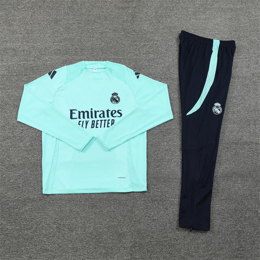 Real Madrid Light Blue Tracksuit 2024/25