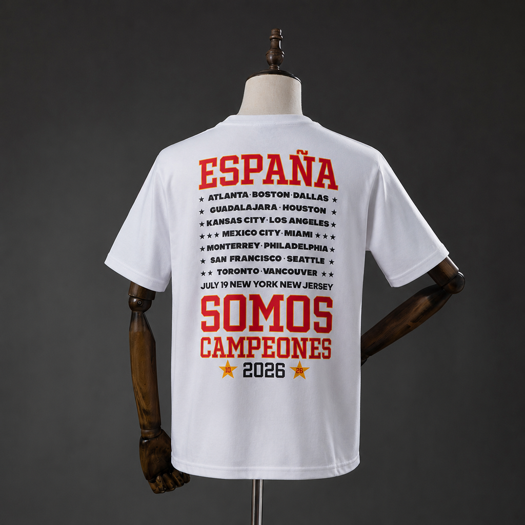 Spain “We Are Champions” Cotton Tshirt