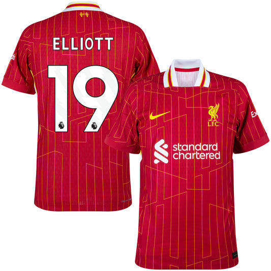 Liverpool Home Player Version + ELLIOTT 19