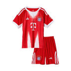 Bayern Munich Home Soccer Jersey Kit 2025/26 Kids(Jersey+Shorts)