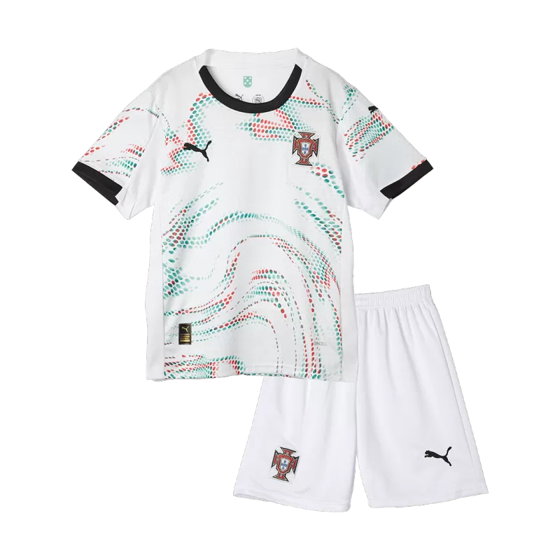 Portugal Away Soccer Jersey Kit 2025 Kids(Jersey+Shorts)