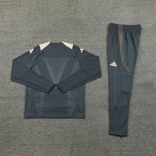 Real Madrid Tracksuit 2024-25 No Zip - Image 3